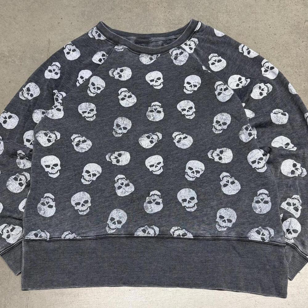 American Vintage Men's Grey and White Sweatshirt - Picture 2 of 5